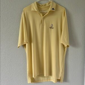 Soft Yellow Golf  Polo Shirt with Classic Design Made in the USA